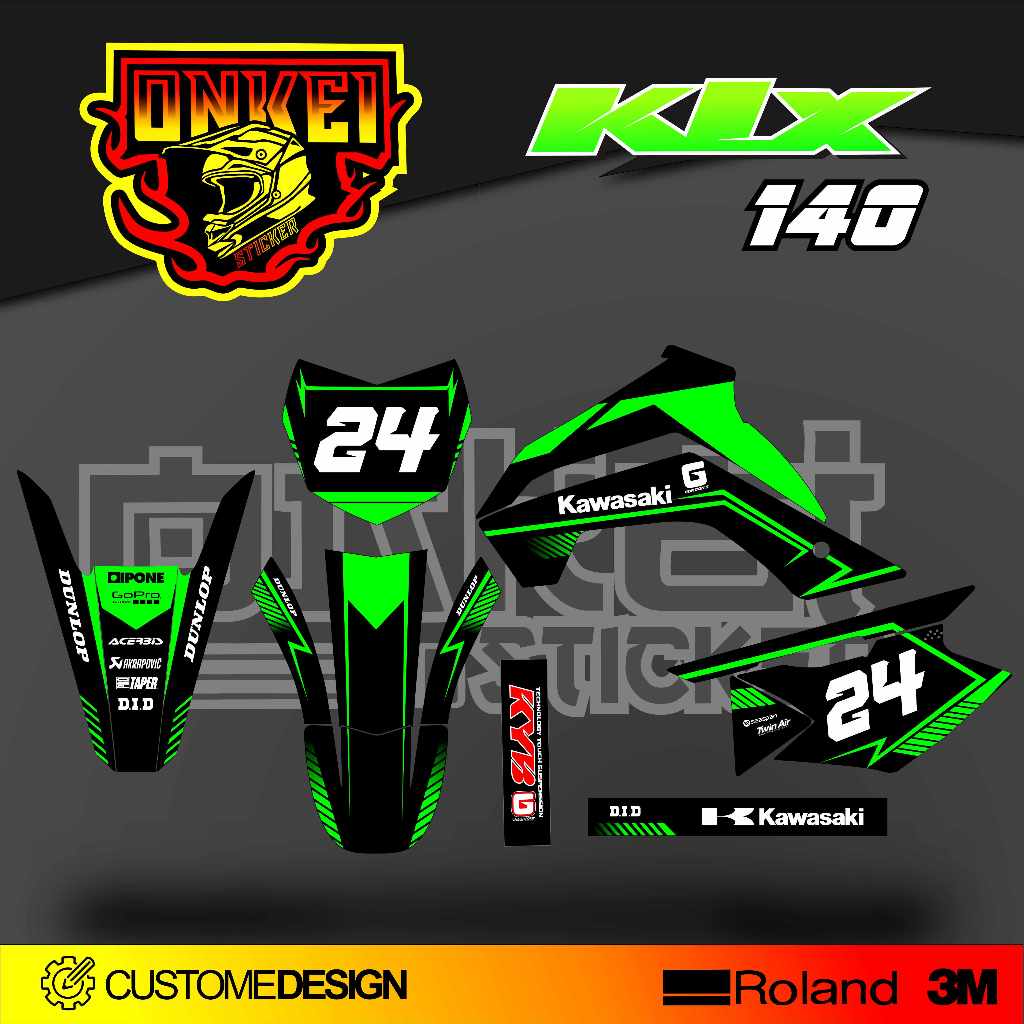 สติ๊กเกอร์ DECAL KLX 140 SK2