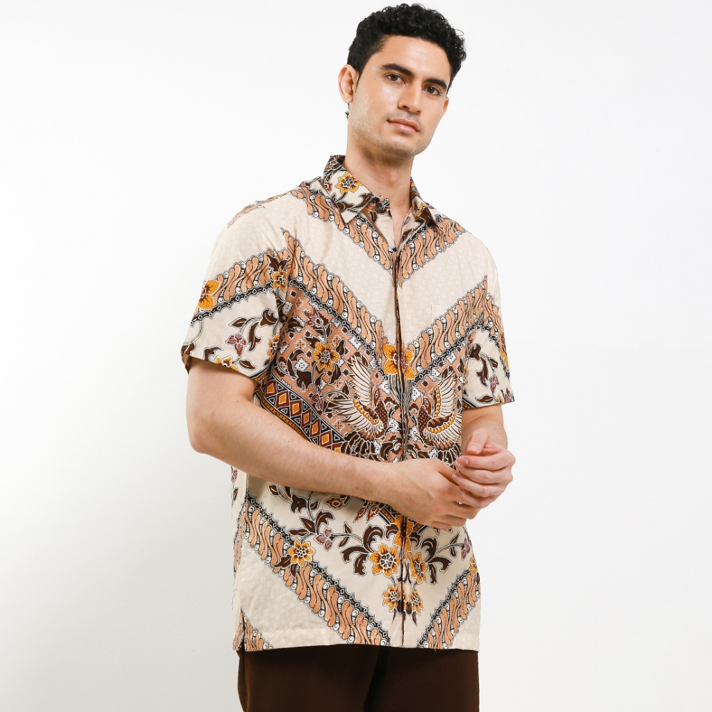 KEMEJA Rianty Batik Premium เสื้อเชิ้ตแขนสั้นผู้ชาย Prada Javelin Jevelin