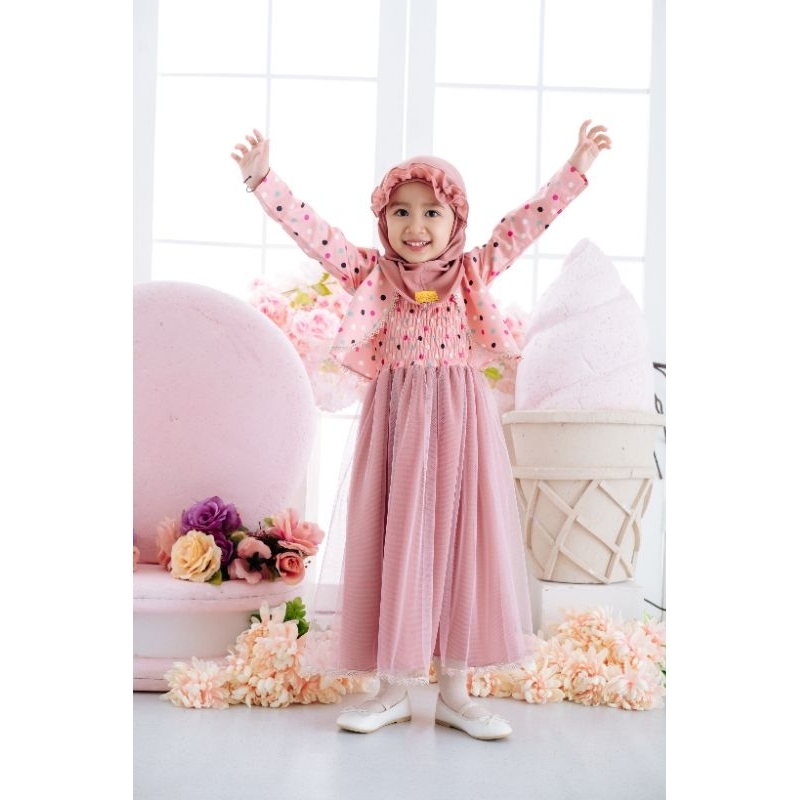 ชุดเดรสเด็ก Hijab Shabira Bolero by Labella