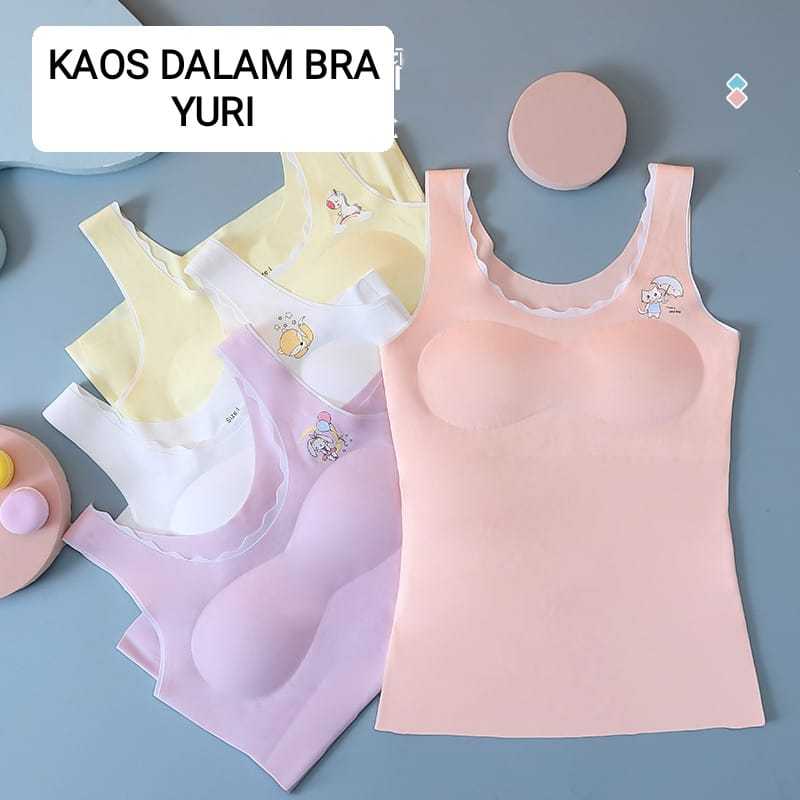 MILANCE UNDERSHIRT BRA YURI UNDERWEAR TANK TOP CUP SPORT BRA FASHION TEENS ABG FASHION