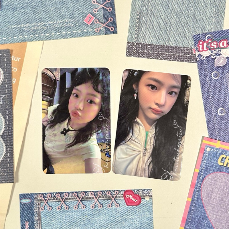 Hearteuhearteu [READY STOCK] NJZ / MHDHH / NEWJEANS Hanni Pham & Kim Minji Official Photocard จากอัล