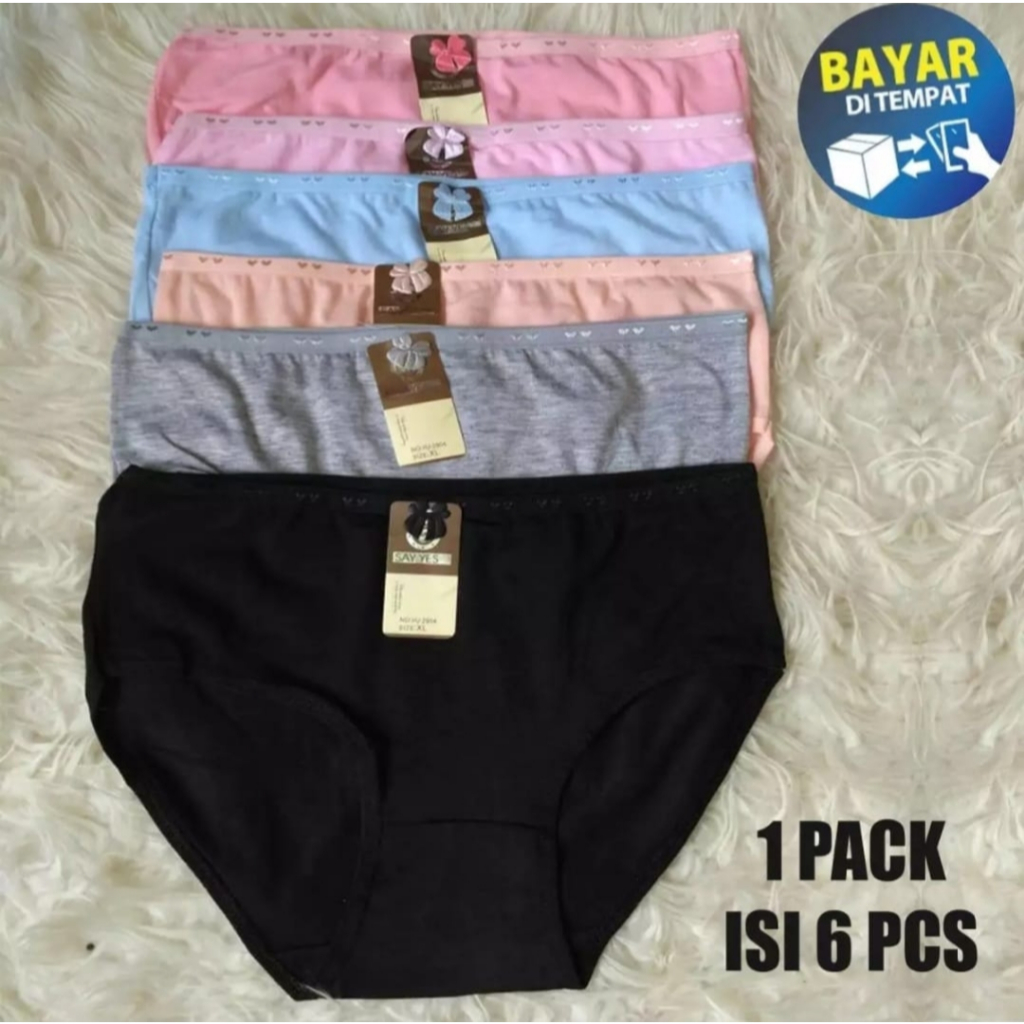 6 PCS SAY YES UNDERWEAR WOMENS UNDERWEAR / WOMENS UNDERWEAR / SAY YES WOMENS UNDERWEAR / UNDERWEAR