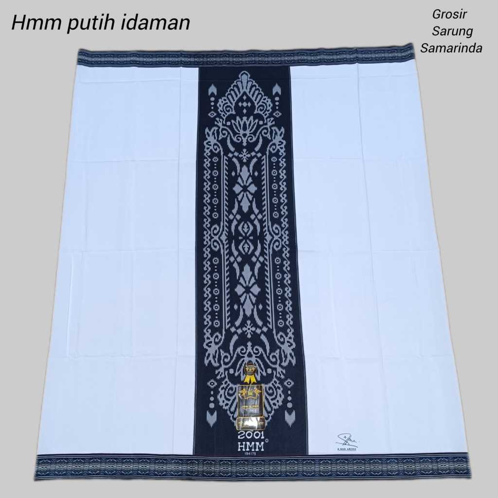 Putih ผ้าซิ่น samarinda Hmm สีขาว Hmm Idaman Elegant Motif Smooth And Cool