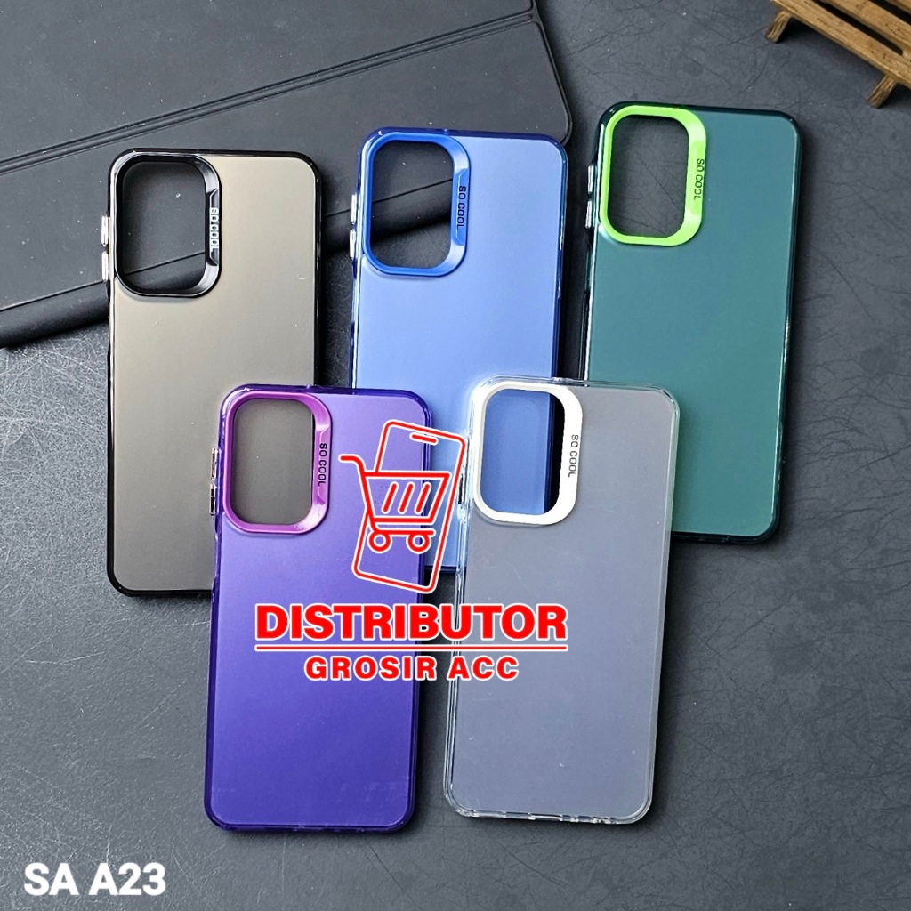 SAMSUNG A23 CASE IMD HYBRID PLATE HOLOGRAM CASE SOCOOL SAMSUNG A23 SC-1