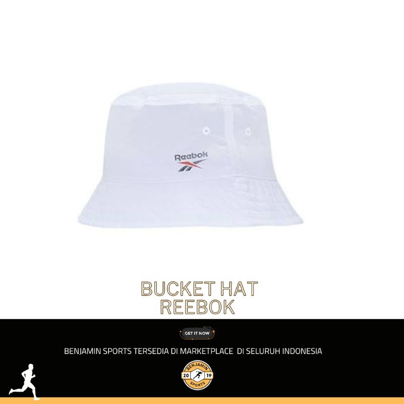 หมวกบักเก็ต classic Reebok สีขาวดั้งเดิม