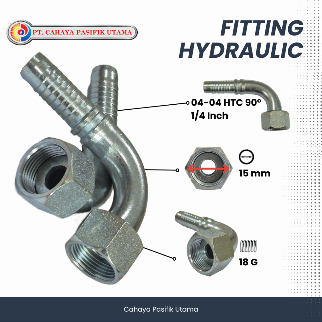 ท่อฟิตติ้ง HTC ELBOW 90 องศา ORFS