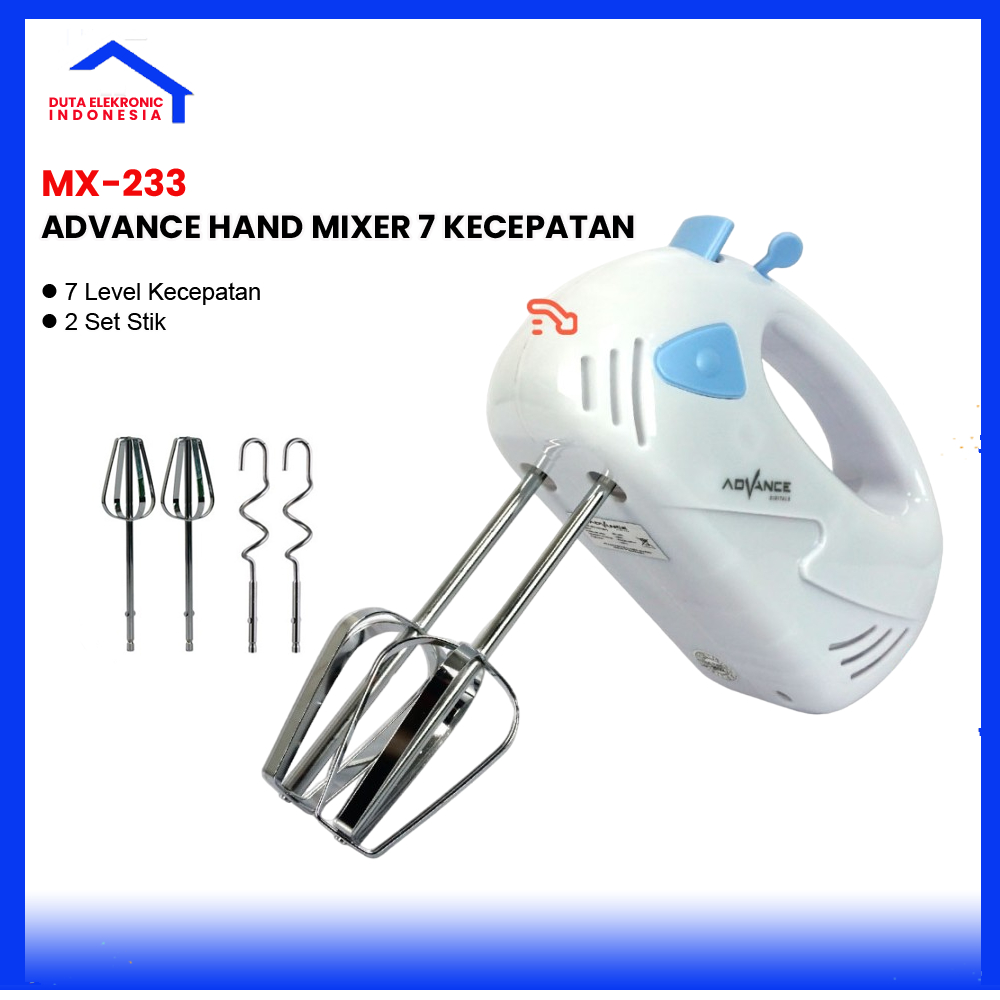 Advance Hand Mixer MX-233 เครื่องผสมอาหารมือ 7 สปีด