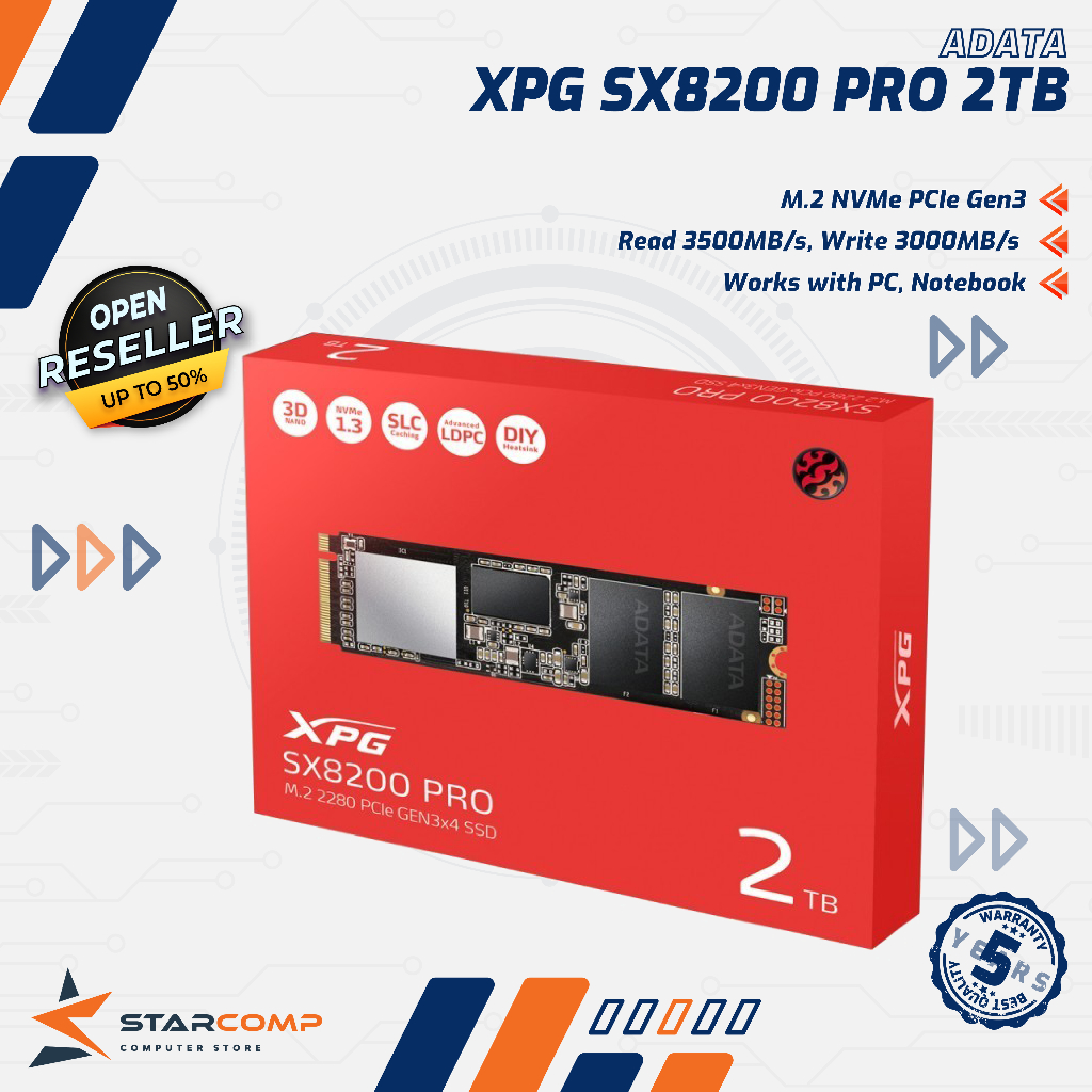 ADATA SSD XPG SX8200 PRO 256GB M.2 NVMe PCIe Gen3x4