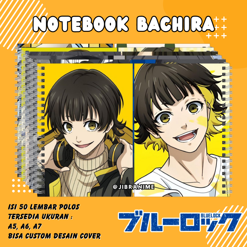 BACHIRA BLUE LOCK NOTEBOOK / BACHIRA BLUE LOCK NOTEBOOK / BACHIRA BLUE LOCK NOTEBOOK