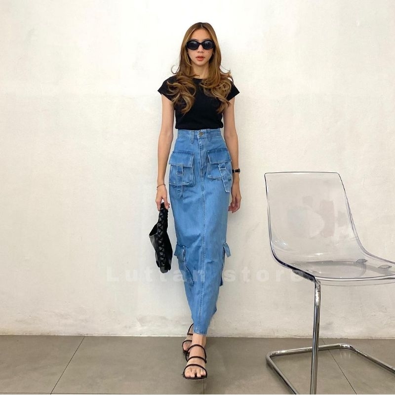 กางเกงยีนส์กระโปรง Kenzie