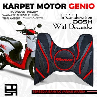 Karpet Motor Genio 110 Cbs Iss  Bahan Tebal Presisi Tidak Luntur Anti Slip Nyaman Digunakan