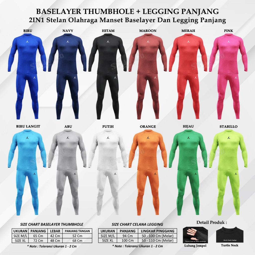 แพ็คเกจออมทรัพย์ 2IN1 แขนยาว THUMBHOLE กางเกงขายาวแขนยาวกางเกงขายาวกางเกงขายาว