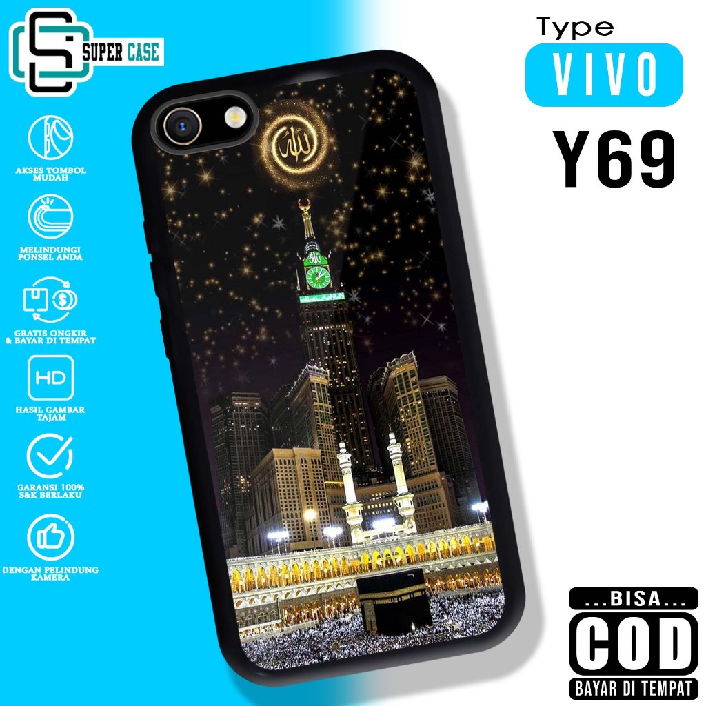 VIVO Y69 SuperCase Motif Case [KBH] เคสมือถือกระจกเคลือบเงาแบบกําหนดเอง Softcase กระจกเคลือบเงา CAN 