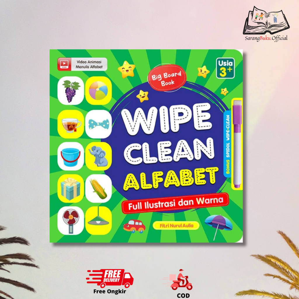 Wipe Clean Alphabet Children 's Book - Fitri Nurul Aulia - Cikal Aksara