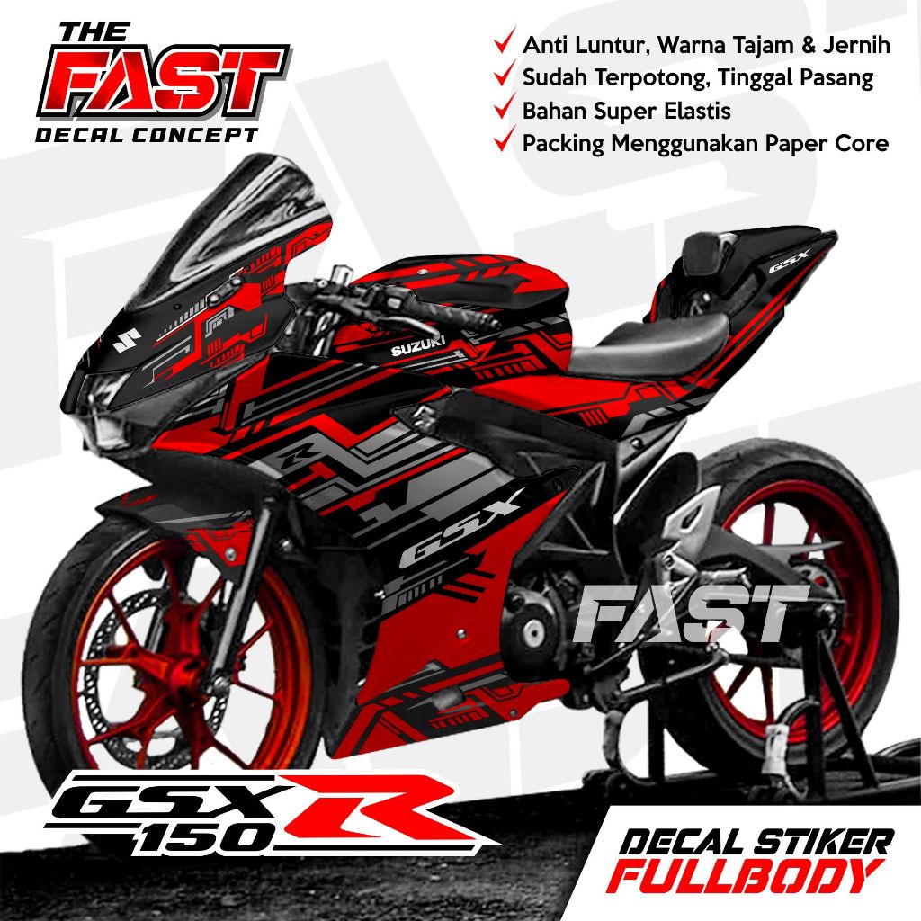 Decal สติกเกอร์ Suzuki GSX 150R Fullbody หุ่นยนต์กราฟิกใหม่ล่าสุด Decal สติกเกอร์ GSX 150R/สติกเกอร์