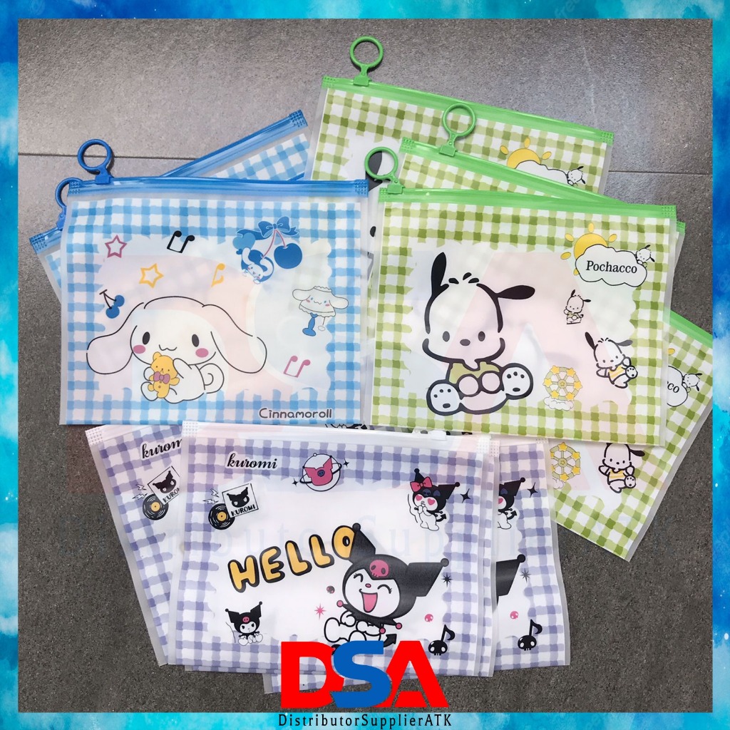 KUROMI CUTE ZIPLOCK POUCH, พลาสติกใหม่ล่าสุด ZIPLOCK, แท่นเรียง