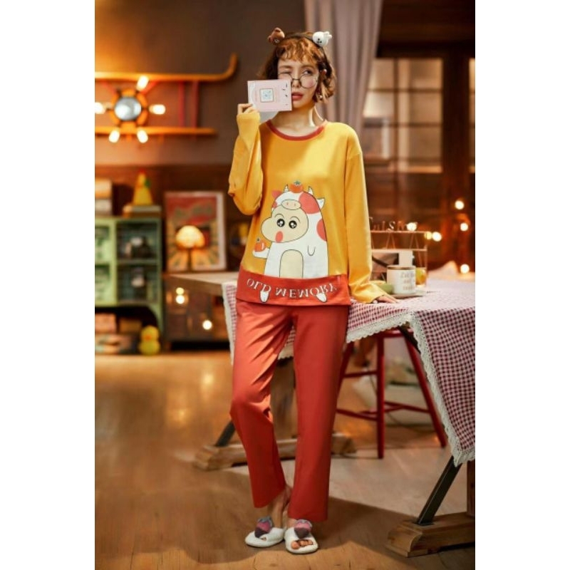 ชุดนอน ชุดนอน ชุด PP ขนาด M- XXL นําเข ้ า
