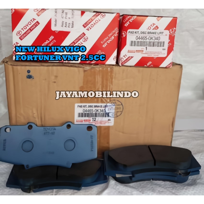 BRAKE PAD FRONT BRAKE PAD ใหม่ HILUX VIGO 2,500cc Fortuner VNT 2.5 04465-0K340 J1362