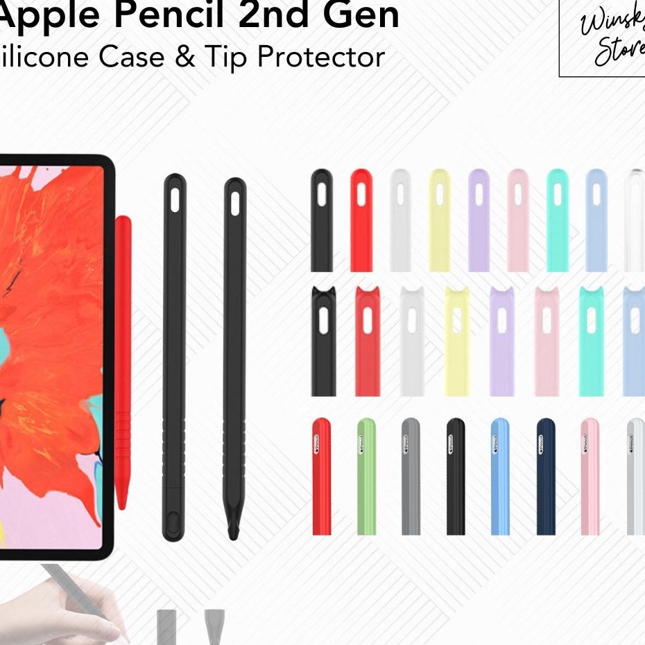 Gl Apple Pencil Gen 2nd Silicone Silicon Soft Cover Case Sleeve