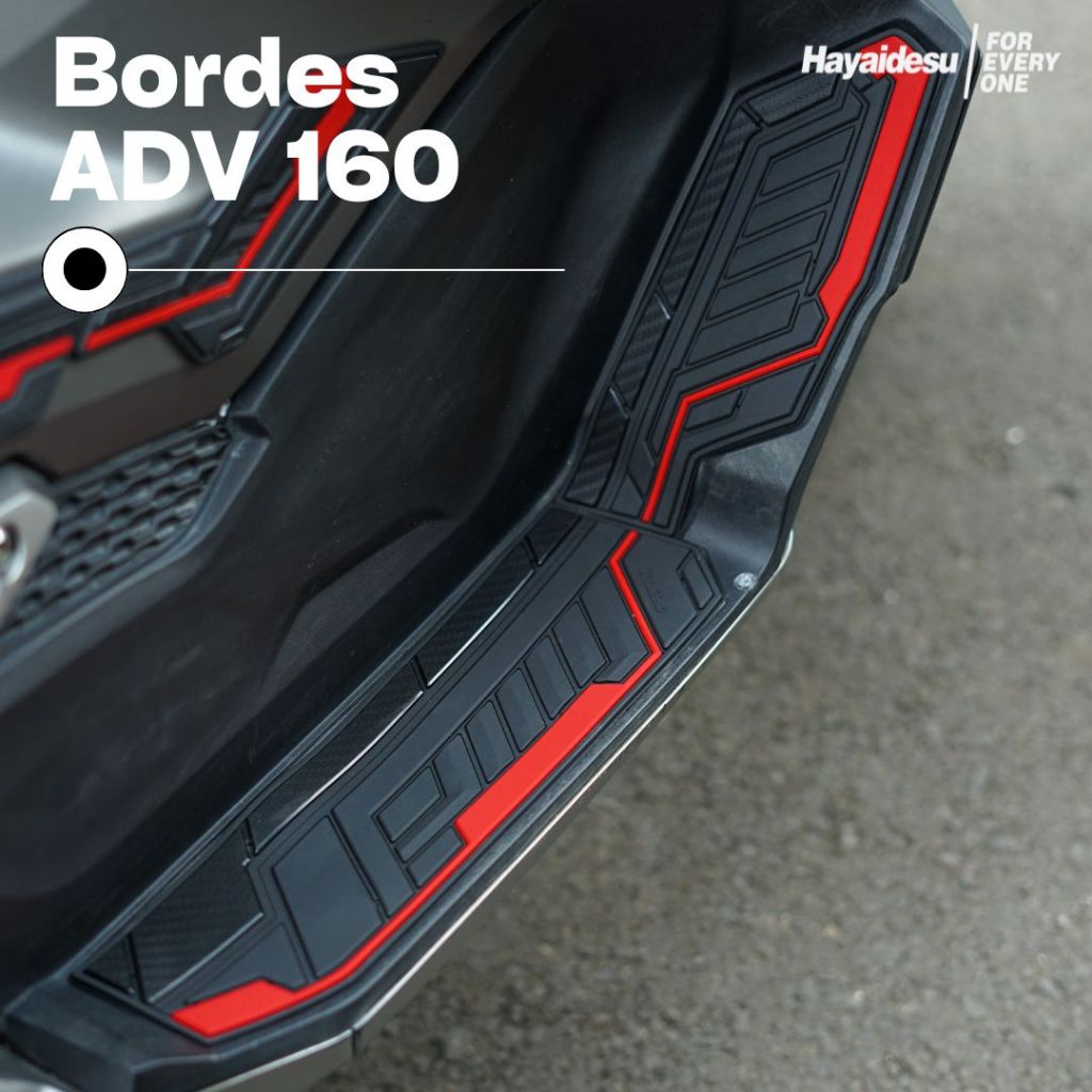 พรมรองขั้นบันไดพื้นสําหรับรถจักรยานยนต์ Honda ADV 160 ขอบ Hayidesu (ขวาและซ้าย)