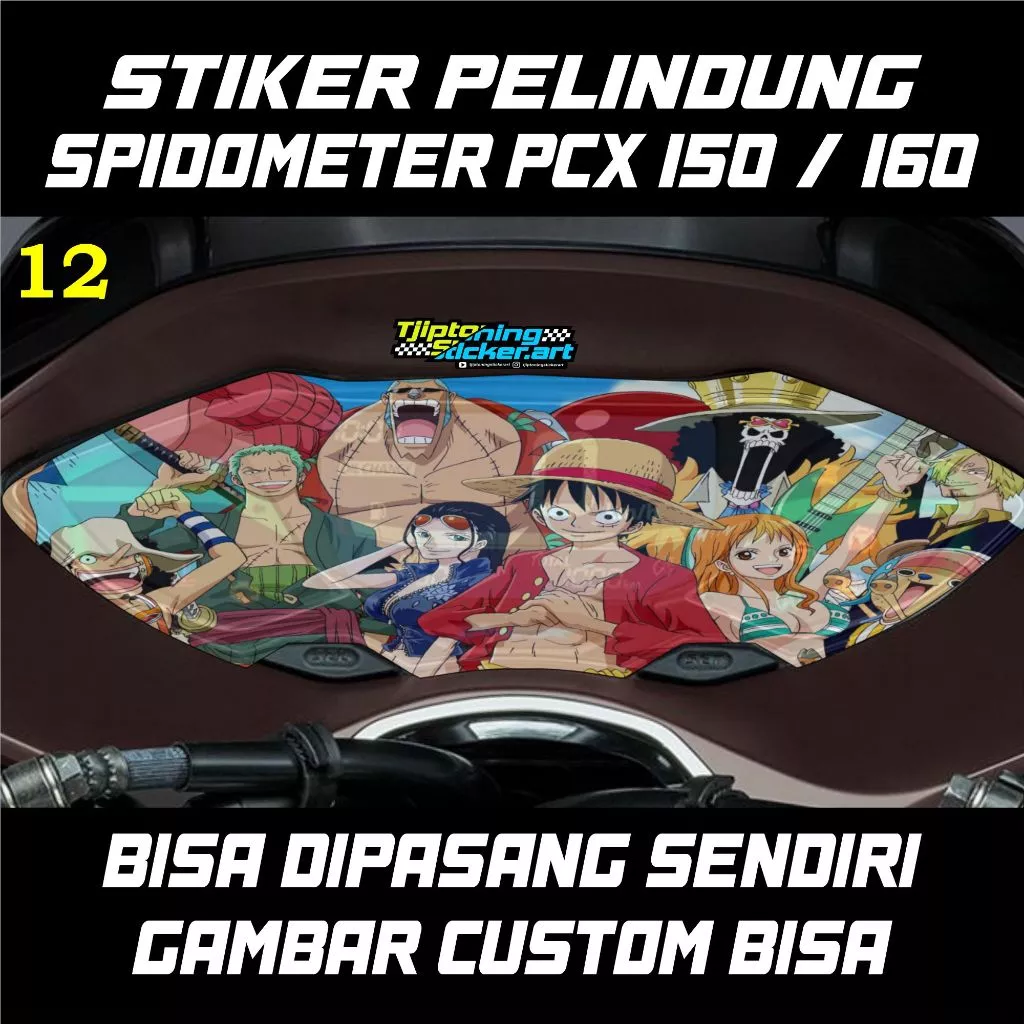 สติ๊กเกอร์หน้าไมล์ SPEEDO TRANSPARENT ONE PIECE สำหรับ PCX 150/160 thumbnail 6