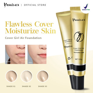 Yessica Foundation Waterproof Foundation Cover Girl Air Moisturize skin 30gr