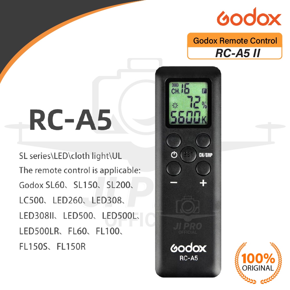 GODOX รีโมทคอนโทรล RC-A5 II สําหรับ SL60W SL100W SL150W SL200W เดิม