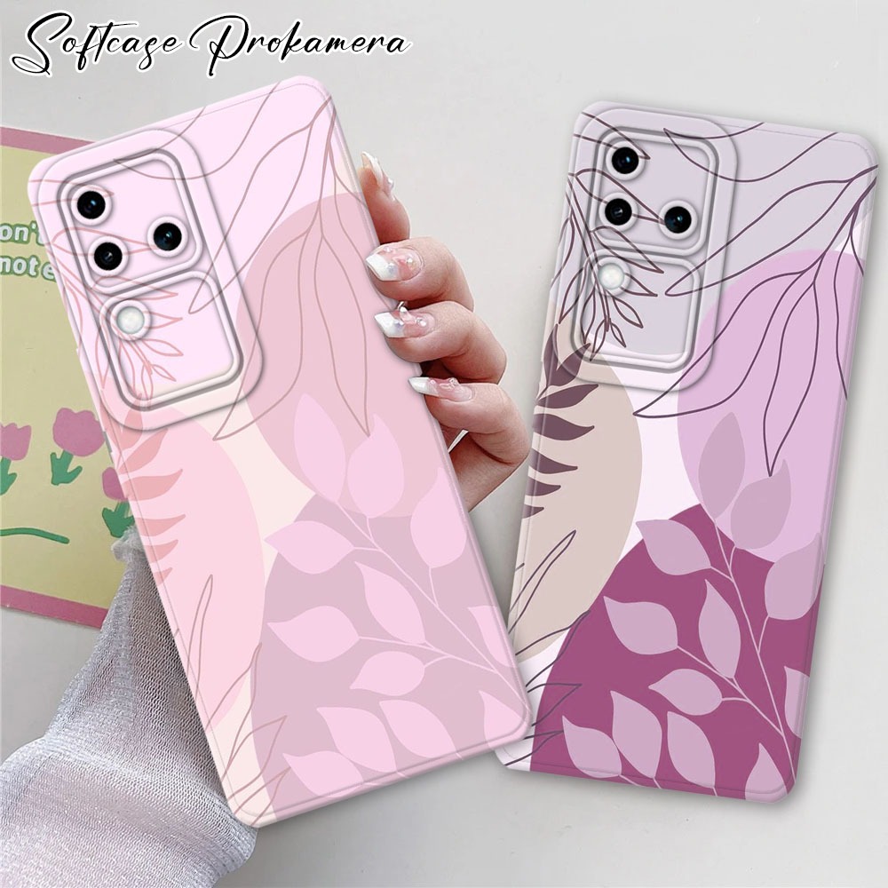 เคสสําหรับ Vivo v30/v30pro แฟชั่นกรณีดอกไม้ DS14 ราคาถูก Softcase prokamera Vivo v30 pro ล่าสุดป้องก