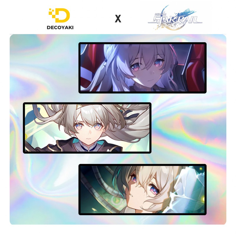 สติกเกอร์ตบโฮโลแกรมรางดาว Honkai หิ่งห้อย สติ๊กเกอร์โฮโลแกรมรางดาว Honkai