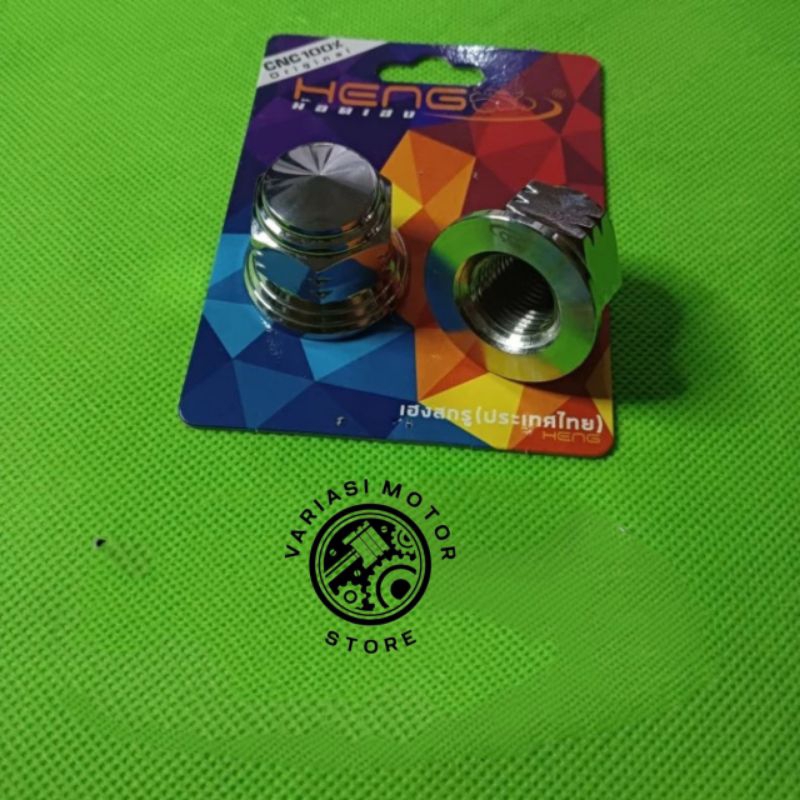 น๊อตเพลาหลัง Heng Stainless Beat Scoopy Vario PCX PNP Original Heng