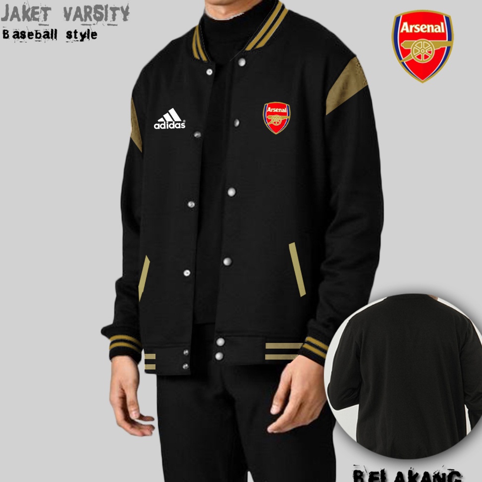 CODE V86A ใหม่ล่าสุด ARSENAL BASEBALL JACKET COOL FOOTBALL JACKET CAN REQUEST CUSTOM SCREEN PRINTING