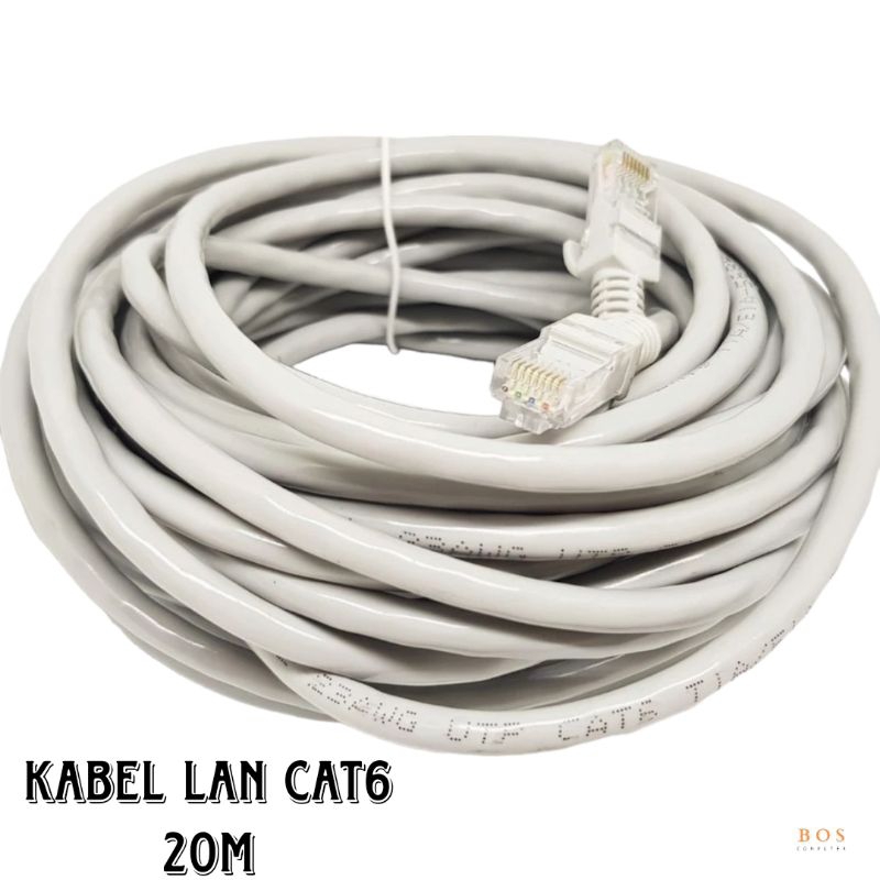 CAT6 CAT6E สาย LAN 20M / พร้อมใช้สาย LAN FACTORY 20 เมตร
