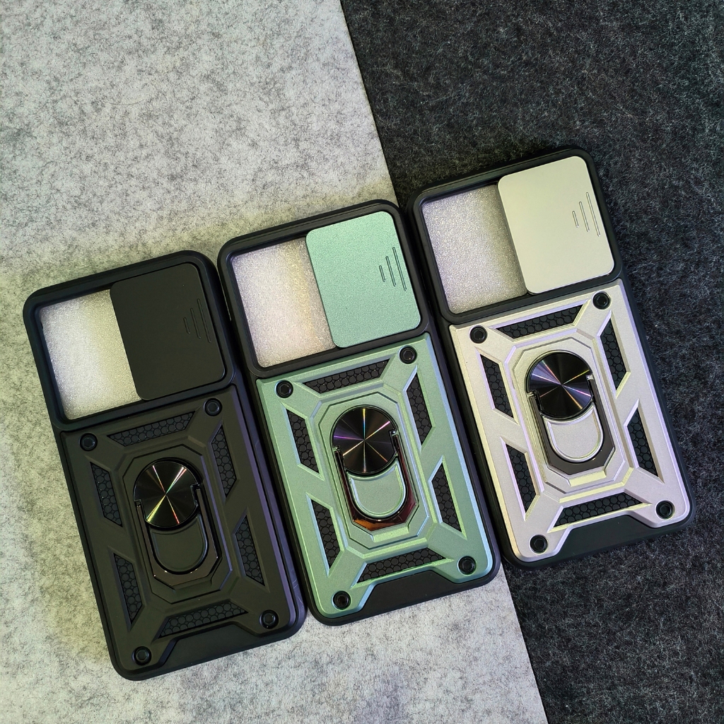 Vivo Y95 Y93 Y91 - SGF Army Ring Flip Lens Armor Case กันกระแทก