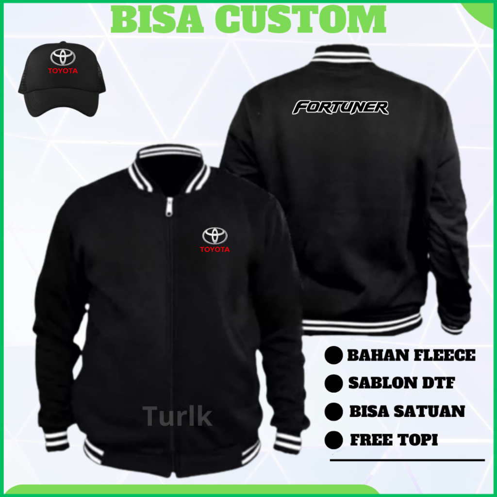Toyota Fortuner Jacket Fortuner Varsity Car Jacket