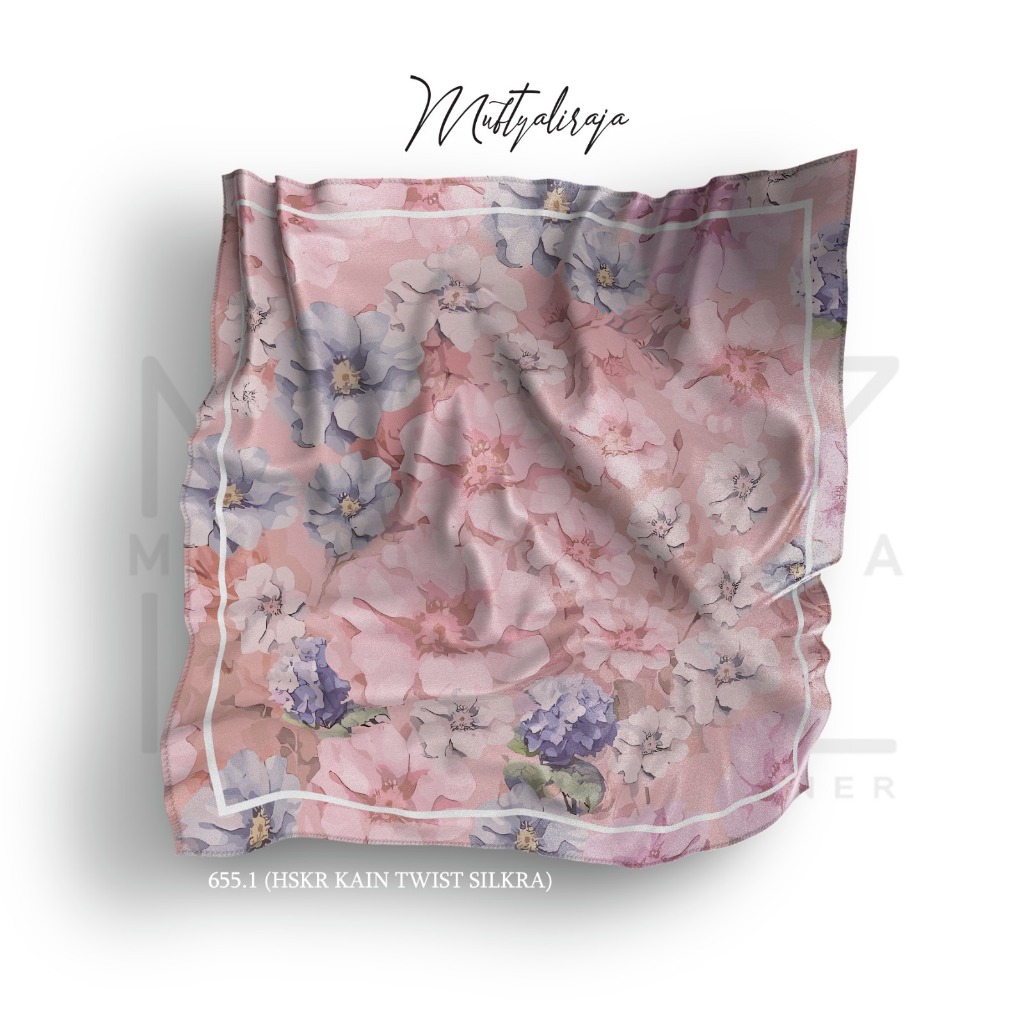 RECTANGULAR HIJAB WITH Sharia Motif 130 x 130