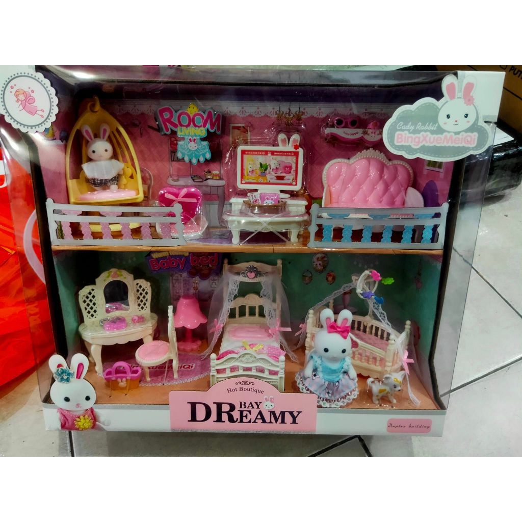 Bay Dreamy - ชุดห้องนอนและห้องนั่งเล่น [การเล่นซ้ําของเล่นเด็ก]