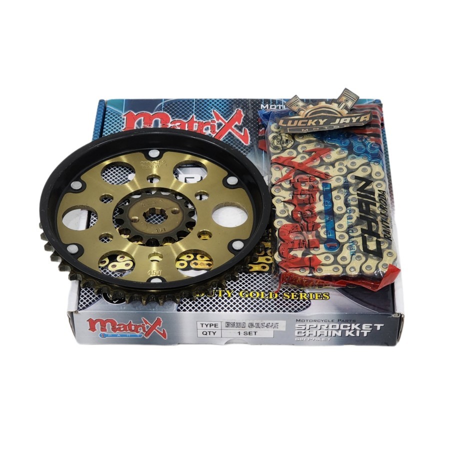 Chainkit Gearset Girset chain Cbr150r Cbr 150 R 2020 Led Hole 6 Gold Model Sss