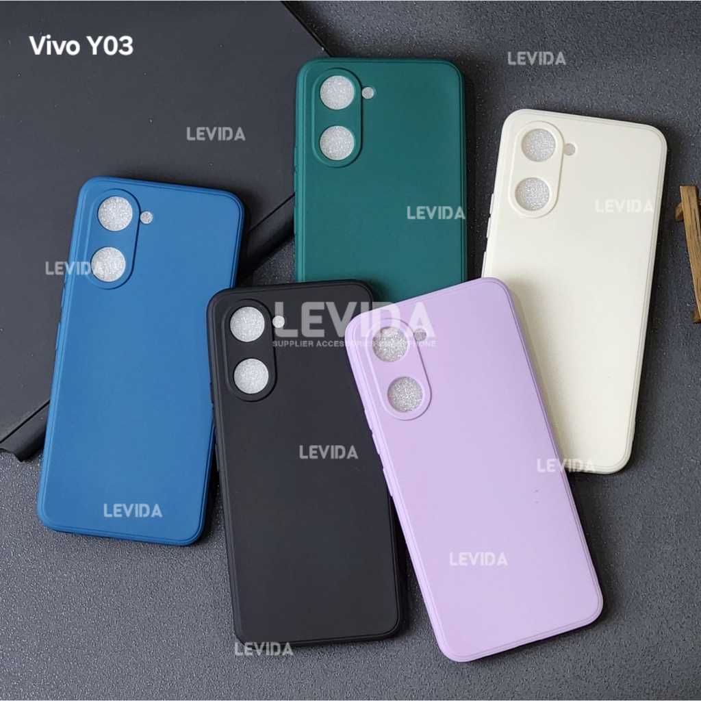 Vivo Y03 Vivo Y03T Vivo Y100 5G Softcase Macaron Square / Case Square Edge Case Vivo Y03 Vivo Y03T V
