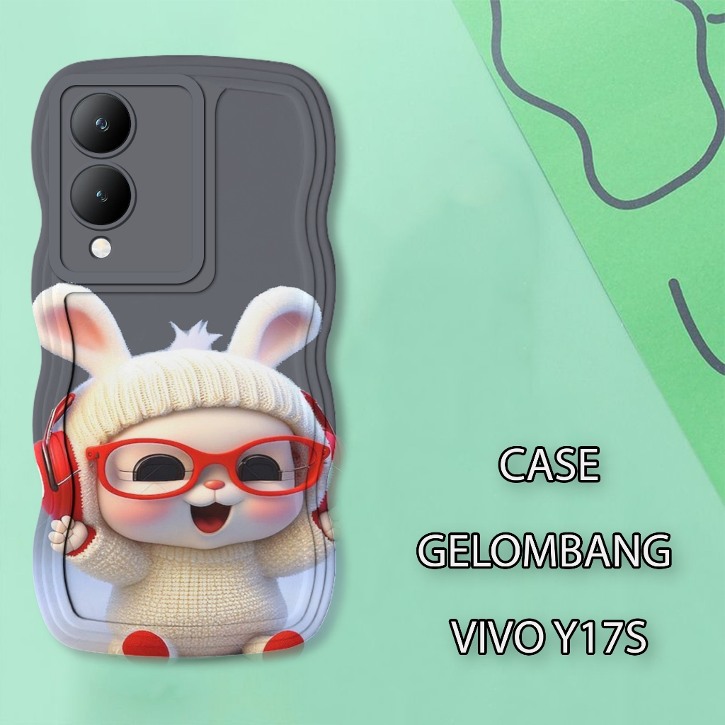 Soft Case WAVE Hp VIIVO Y17S - เคสกล้อง Pro - เคสแฟชั่น Cute Motif - เคสโทรศัพท์มือถือและผิว - Silic