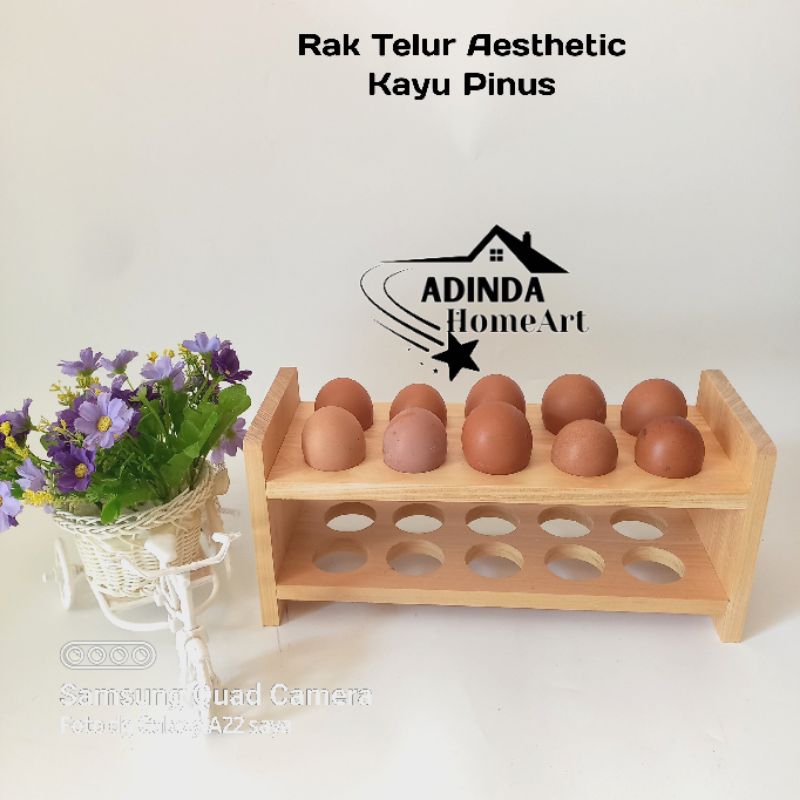 Aesthetic Egg Rack/Egg Storage 2 ชั้น
