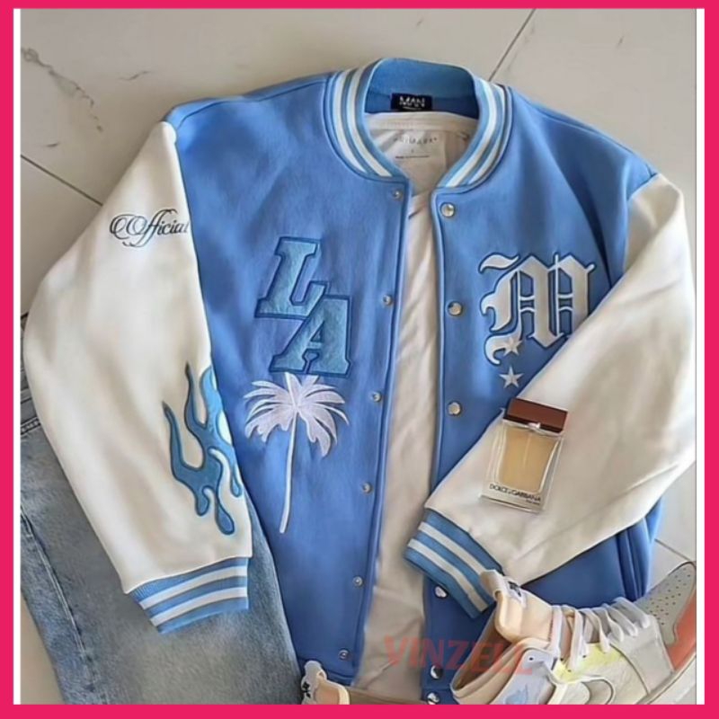 BIG SIZE COMBBALL JACKET สําหรับผู้ชายและผู้หญิง (S-6XL) VARSITY ML (SCREEN PRINTING) VARSITY BASEBA