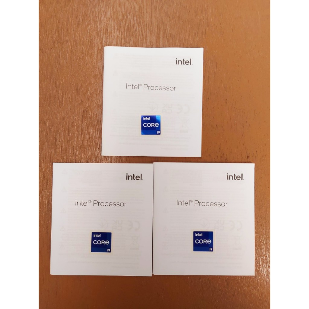 สติ๊กเกอร์โลโก้โปรเซสเซอร์ Intel Core i9 Gen 11 12 13