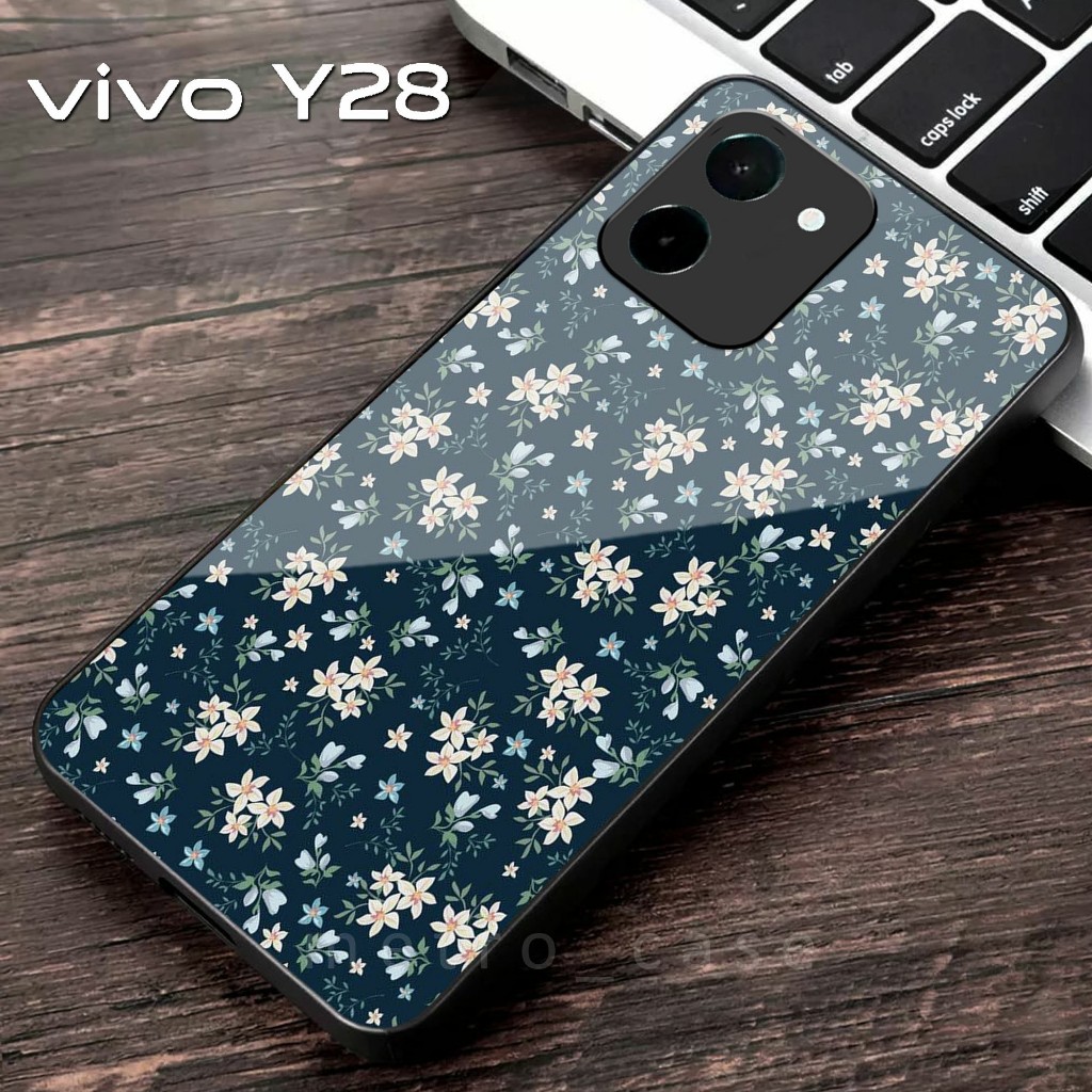 G45 - Vivo Y28 4G Glass Softcase - Vivo Y28 4G 2024 - เคส HP - Vivo Y28 4G