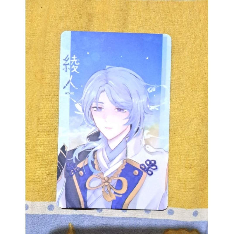 โฟโต้การ์ดแฟนเมอรชล่วงหน้า Kamisato Ayato Genshin impact โดย Katanappu