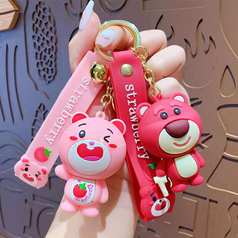 GANTUNGAN SUPER SOFT SILICONE MATERIAL/รถรถจักรยานยนต์KeyChainชุดKeyChainกระเป๋าจี้Lotsoการ์ตูนmotif