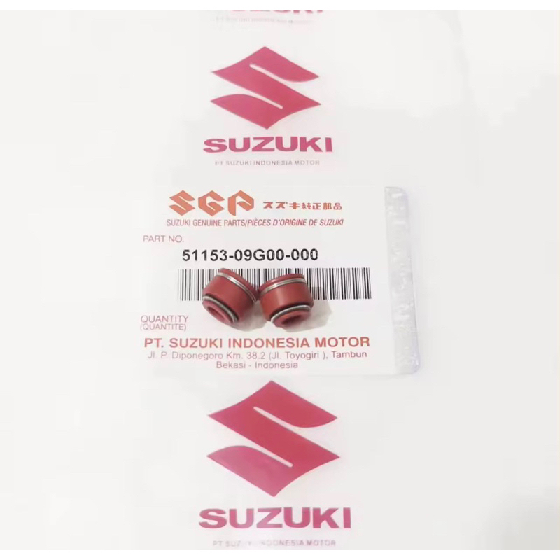 SMASH SHOGUN 110 125 SP SPIN NEX วาล์ว SIL SEAL HAYATE สีส้ม SUZUKI DUCKY MATIC ต้นฉบับประเทศไทย 1 ช