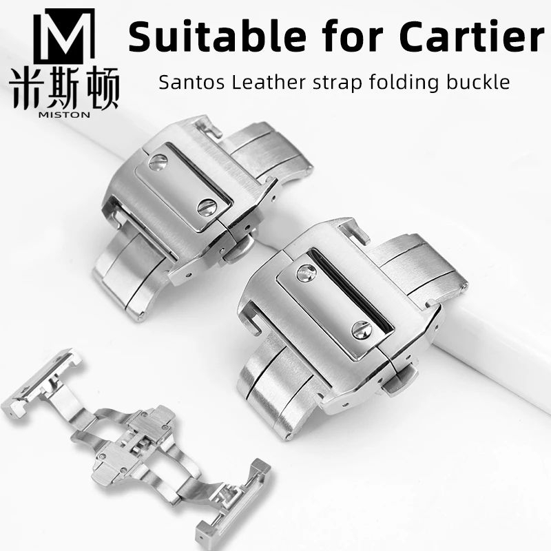 Cartier Santos สายนาฬิกา หัวเข็มขัด หัวเข็มขัด หัวเข็มขัดเหล็ก หัวเข็มขัดนาฬิกา Cartier