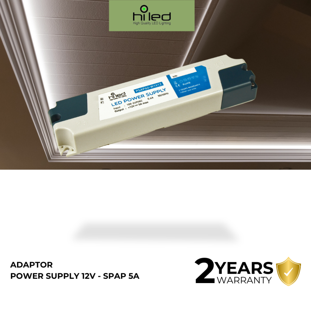 HILED-ADAPTOR/POWER SUPPLY SPAP 5A -12VOLT INDOOR