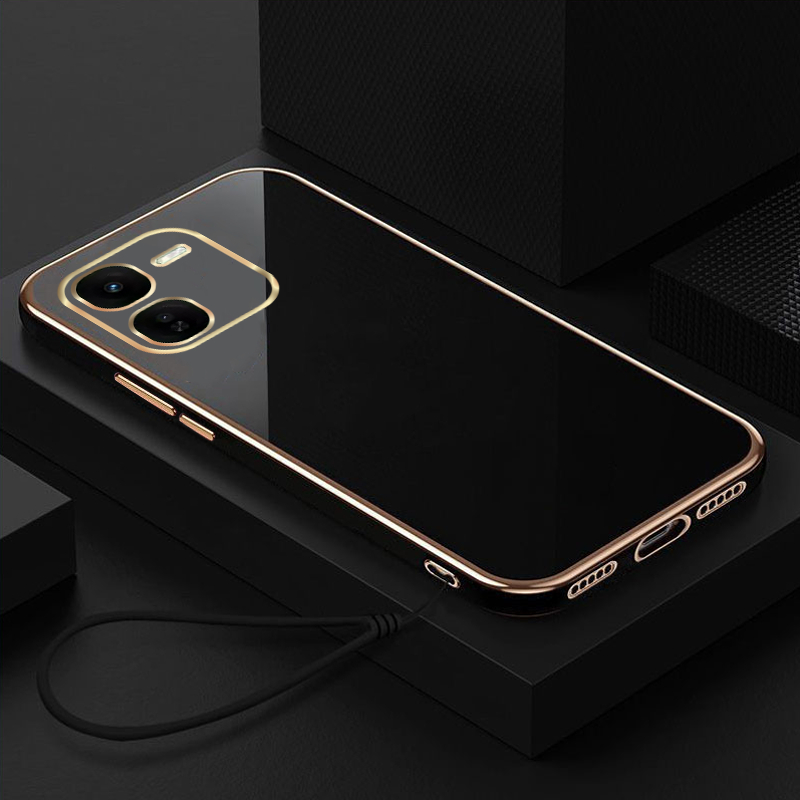 เคส Vivo IQOO Z9X เคส Ultra Slim Luxury Square Plating Premium Softcase