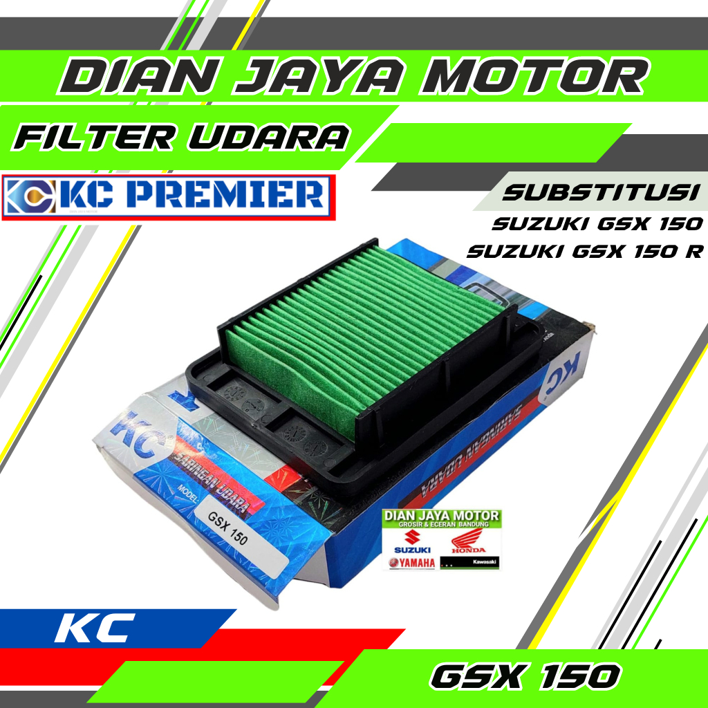 กรองอากาศ GSX 150 GSX 150 R KC Premier กรองอากาศ Suzuki GSX 150 DJM Dian Jaya มอเตอร์